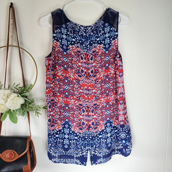 Daniel Rainn for Stitch Fix Angelyne Button Back Detail Top Coral Small … - Picture 9 of 9